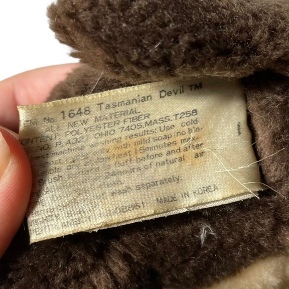 Taz Tasmanian Devil Plush 11" Moto Jacket Looney Toons Vintage Outfit Biker Gang - Picture 6 of 11